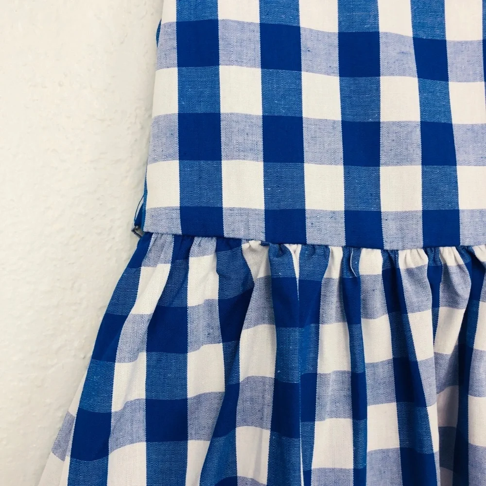 NWT PLAID BLUE TODDLER GIRL SUMMER DRESS